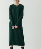 【ピエロ/Pierrot】の【アウトレットSALE!】パフスリーブロングニットワンピース ディープグリーン|ID: prp329100002630208 ipo3291000000036266842