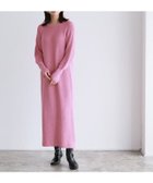 【ピエロ/Pierrot】の【アウトレットSALE!】パフスリーブロングニットワンピース ピンク|ID: prp329100002630208 ipo3291000000036266843