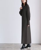 【ピエロ/Pierrot】の【アウトレットSALE!】パフスリーブロングニットワンピース チャコールブラウン|ID: prp329100002630208 ipo3291000000036266844