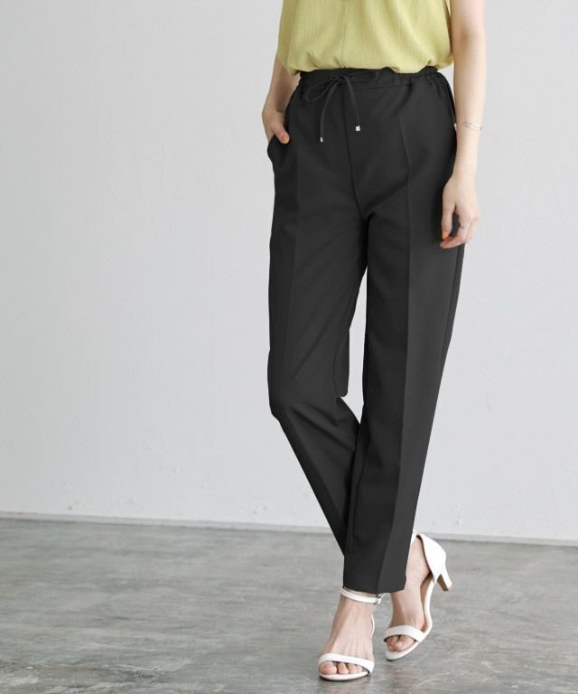 【ピエロ/Pierrot】のストレッチテーパードイージーパンツ インテリア・キッズ・メンズ・レディースファッション・服の通販 founy(ファニー) ファッション Fashion レディースファッション Fashion for Women パンツ Pants & Trousers ギャザー Gathered, Ruffled シルバー Silver, Metallic Silver ストレッチ Stretch, Stretchy Fabric センター Center, Center Line フロント Front, Front Design プチプライス・低価格 Affordable / Budget Price エレガント 上品 Elegant ビジネス 仕事 通勤 Business / Work / Commuting 167cm / ブラック / M|ID: prp329100002648583 ipo3291000000032735248