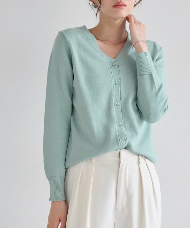 【ピエロ/Pierrot】のプレミアムカシミヤタッチカーディガン インテリア・キッズ・メンズ・レディースファッション・服の通販 founy(ファニー) 　ファッション　Fashion　レディースファッション　Fashion for Women　トップス・カットソー　Cut & Sew Tops　カーディガン・羽織り　Layered Style Cardigans　送料無料　Free Shipping　アンサンブル　Ensemble Set　カーディガン　Cardigan, Knitwear　シンプル　Simple, Minimal　プチプライス・低価格　Affordable / Budget Price　ベーシック　Basic, Essential　167cm / ブルーミント / M|ID: prp329100002690387 ipo3291000000034283395