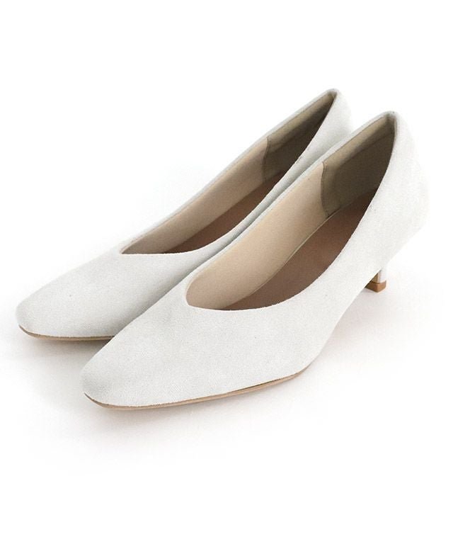 【ピエロ/Pierrot】の【F会場】スエードスクエアトゥパンプス インテリア・キッズ・メンズ・レディースファッション・服の通販 founy(ファニー) 　ファッション　Fashion　レディースファッション　Fashion for Women　シューズ　Shoes, Footwear　プチプライス・低価格　Affordable / Budget Price　アイスグレー|ID: prp329100002710591 ipo3291000000036068168