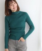 【ピエロ/Pierrot】のストレッチリブハイネックニット 163cm / ブルーグリーン / M|ID: prp329100002745038 ipo3291000000036340372