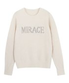 【ピエロ/Pierrot】のふんわりシャギーロゴニット アイボリー×ベージュ|ID: prp329100002782772 ipo3291000000036340408