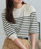 【ピエロ/Pierrot】のゴールドボタンパフスリーブニット 人気、トレンドファッション・服の通販 founy(ファニー) ファッション Fashion レディースファッション Fashion for Women トップス・カットソー Cut & Sew Tops ニット Knit Tops & Sweaters コンパクト Compact, Small Size シンプル Simple, Minimal スリーブ Sleeve, Long Sleeve / Short Sleeve ダウン Down, Puffer デニム Denim, Jeans Material バランス Balance, Style Balance プチプライス・低価格 Affordable / Budget Price ワイド Wide, Wide Fit thumbnail 167cm / オフホワイト×ブラック / M|ID: prp329100002800635 ipo3291000000036039320