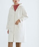 【ピエロ/Pierrot】のメルトンフード付きコート オフホワイト|ID:prp329100002812429