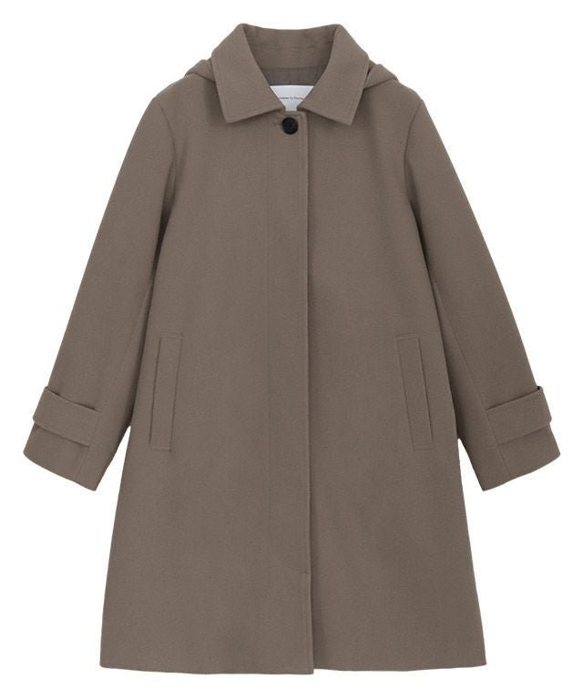 【ピエロ/Pierrot】のフード付きステンカラーコート インテリア・キッズ・メンズ・レディースファッション・服の通販 founy(ファニー) ファッション Fashion レディースファッション Fashion for Women アウター Coat / Outerwear Collection コート・ロングコート・ピーコート Long Coats, Peacoats & More レディースジャケット・軽アウター Jackets プチプライス・低価格 Affordable / Budget Price メルトン Melton, Heavy Wool エレガント 上品 Elegant モカ|ID: prp329100002812430 ipo3291000000036044731