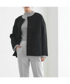 【ピエロ/Pierrot】のメルトンノーカラーショートコート 人気、トレンドファッション・服の通販 founy(ファニー) ファッション Fashion レディースファッション WOMEN アウター Coat Outerwear コート Coats ジャケット Jackets ショート Short ストール Stall タートルネック Turtleneck フロント Front プチプライス・低価格 Affordable メルトン Melton エレガント 上品 Elegant 再入荷 Restock/Back In Stock/Re Arrival thumbnail 167cm / ブラック / M|ID: prp329100002812431 ipo3291000000029226182