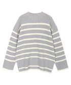 【ピエロ/Pierrot】のボトルネックパネルボーダーニット 人気、トレンドファッション・服の通販 founy(ファニー) ファッション Fashion レディースファッション Fashion for Women トップス・カットソー Cut & Sew Tops ニット Knit Tops & Sweaters プチプライス・低価格 Affordable / Budget Price ボーダー Border, Stripe thumbnail グレー×アイボリー|ID: prp329100002823913 ipo3291000000036044985
