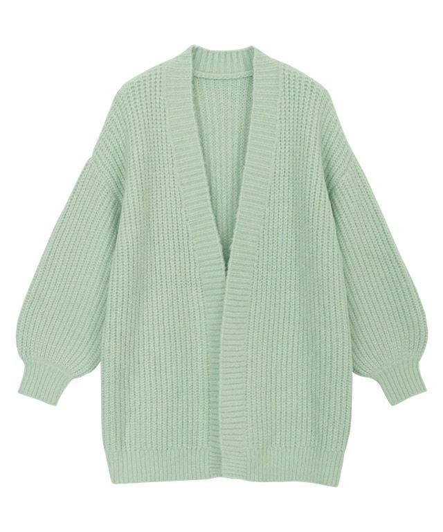【ピエロ/Pierrot】のローゲージニットカーディガン インテリア・キッズ・メンズ・レディースファッション・服の通販 founy(ファニー) 　ファッション　Fashion　レディースファッション　Fashion for Women　トップス・カットソー　Cut & Sew Tops　ニット　Knit Tops & Sweaters　カーディガン・羽織り　Layered Style Cardigans　おすすめ　Recommended / Our Picks　カーディガン　Cardigan, Knitwear　プチプライス・低価格　Affordable / Budget Price　ルーズ　Loose, Oversized　ワイド　Wide, Wide Fit　ミント|ID: prp329100002823919 ipo3291000000036045018