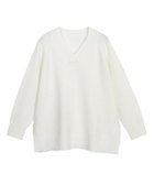 【ピエロ/Pierrot】の【アウトレットSALE!】 RASW モヘア混Vネックニット 人気、トレンドファッション・服の通販 founy(ファニー) ファッション Fashion レディースファッション Fashion for Women トップス・カットソー Cut & Sew Tops ニット Knit Tops & Sweaters Vネックトップス V-Neck Tops / V-Cut Neckline Shirts アウトレット Outlet / Clearance シンプル Simple, Minimal スリット Slit, Slit Detail プチプライス・低価格 Affordable / Budget Price thumbnail オフホワイト|ID: prp329100002823926 ipo3291000000036045051