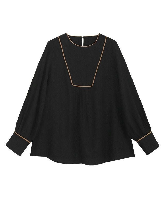 【ピエロ/Pierrot】の【B会場】ブザムライナーデザインブラウス インテリア・キッズ・メンズ・レディースファッション・服の通販 founy(ファニー) ファッション Fashion レディースファッション Fashion for Women トップス・カットソー Cut & Sew Tops シャツ・ブラウス・オフィスカジュアル Elegant Blouses & Button-Ups ギャザー Gathered, Ruffled フェミニン Feminine, Girly プチプライス・低価格 Affordable / Budget Price エレガント 上品 Elegant ブラック×キャメル|ID: prp329100002843946 ipo3291000000036045108