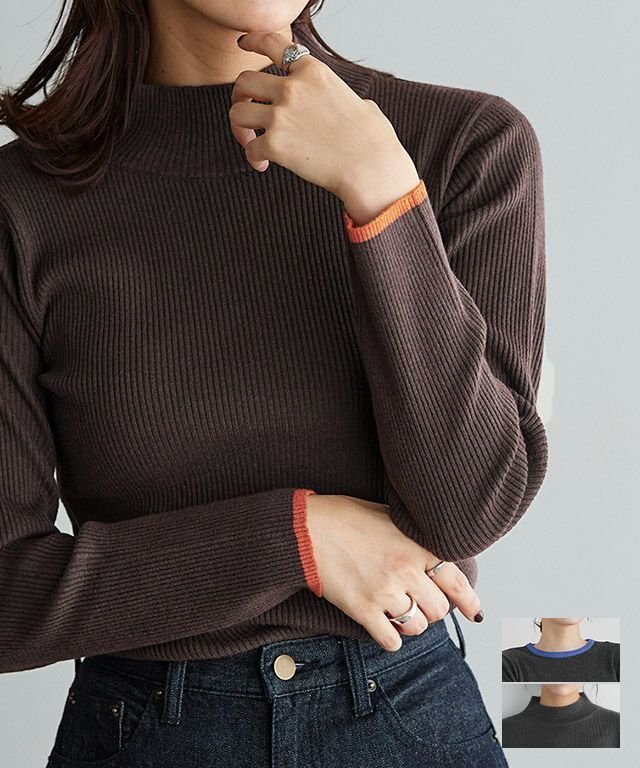 【ピエロ/Pierrot】の選べる配色リブニット インテリア・キッズ・メンズ・レディースファッション・服の通販 founy(ファニー) ファッション Fashion レディースファッション Fashion for Women トップス・カットソー Cut & Sew Tops ニット Knit Tops & Sweaters おすすめ Recommended / Our Picks インナー Innerwear ハイネック High Neck, Mock Neck プチプライス・低価格 Affordable / Budget Price ベーシック Basic, Essential リブニット Rib Knit, Ribbed Knit 春 Spring 秋 Autumn 選べる配色リブニット|ID: prp329100002843952 ipo3291000000036045178