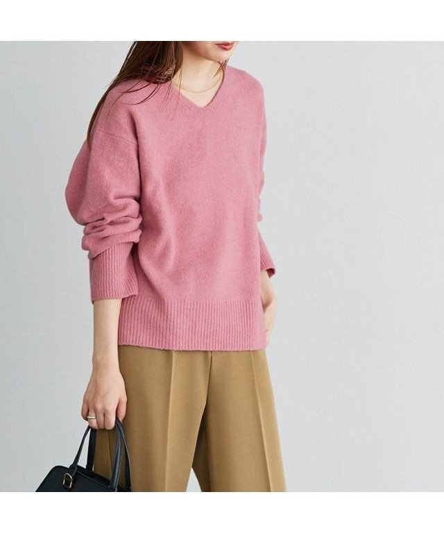 【ピエロ/Pierrot】のネックが選べるウールライクニット インテリア・キッズ・メンズ・レディースファッション・服の通販 founy(ファニー)  ファッション Fashion レディースファッション Fashion for Women トップス・カットソー Cut & Sew Tops ニット Knit Tops & Sweaters プチプライス・低価格 Affordable / Budget Price ベーシック Basic, Essential ボトム Bottoms, Lower Wear ボトルネック Bottle Neck, Mock Neck ルーズ Loose, Oversized 163cm / ピンク / Vネック / M|ID: prp329100002866481 ipo3291000000034244310