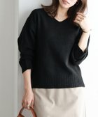 【ピエロ/Pierrot】のネックが選べるウールライクニット 167cm / ブラック / Vネック / M|ID: prp329100002866481 ipo3291000000034244311