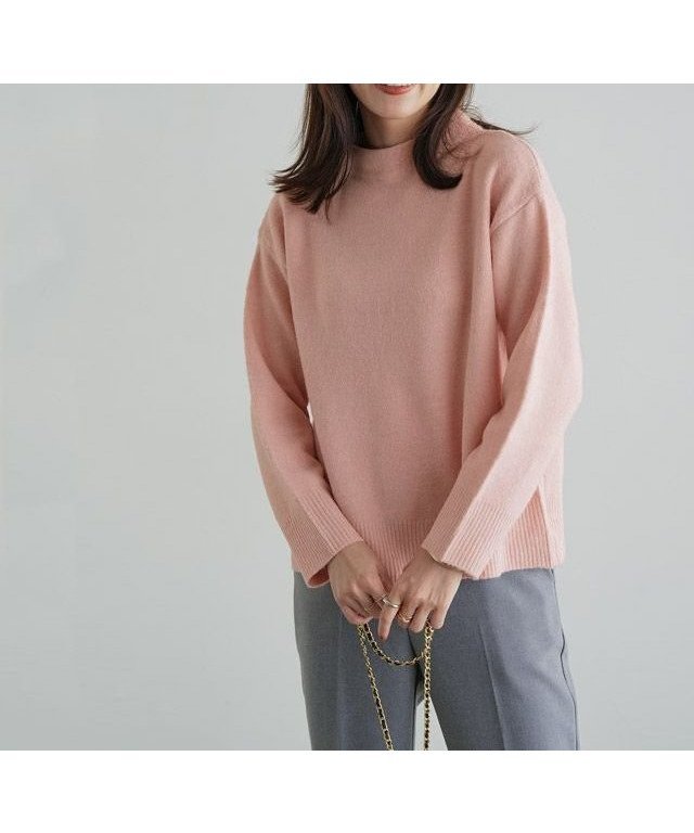 【ピエロ/Pierrot】のネックが選べるウールライクニット インテリア・キッズ・メンズ・レディースファッション・服の通販 founy(ファニー)  ファッション Fashion レディースファッション Fashion for Women トップス・カットソー Cut & Sew Tops ニット Knit Tops & Sweaters プチプライス・低価格 Affordable / Budget Price ベーシック Basic, Essential ボトム Bottoms, Lower Wear ボトルネック Bottle Neck, Mock Neck ルーズ Loose, Oversized 167cm / ライトピンク / ボトルネック / M|ID: prp329100002866481 ipo3291000000034244314