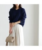 【ピエロ/Pierrot】のネックが選べるウールライクニット 167cm / ネイビー / Vネック / M|ID: prp329100002866481 ipo3291000000036045213