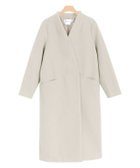 【ピエロ/Pierrot】の【アウトレットSALE!】メルトンノーカラーコート アイボリー|ID: prp329100002883824 ipo3291000000035348217