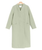 【ピエロ/Pierrot】の【アウトレットSALE!】メルトンノーカラーコート ミント|ID: prp329100002883824 ipo3291000000035348223