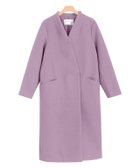 【ピエロ/Pierrot】の【アウトレットSALE!】メルトンノーカラーコート ラベンダー|ID: prp329100002883824 ipo3291000000035348226