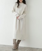 【ピエロ/Pierrot】の【アウトレットSALE!】選べる2丈ボトルネックリブニットワンピース アイボリー|ID: prp329100002886217 ipo3291000000036045340