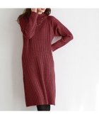 【ピエロ/Pierrot】の【アウトレットSALE!】選べる2丈ボトルネックリブニットワンピース 杢レッド|ID: prp329100002886217 ipo3291000000036045344