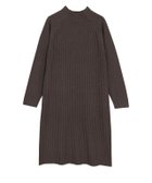 【ピエロ/Pierrot】の【アウトレットSALE!】選べる2丈ボトルネックリブニットワンピース ブラウン|ID: prp329100002886217 ipo3291000000036265816