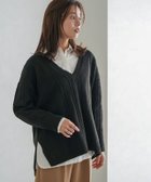 【ピエロ/Pierrot】のケーブル柄深Vネックニット 人気、トレンドファッション・服の通販 founy(ファニー) ファッション Fashion レディースファッション WOMEN トップス・カットソー Tops/Tshirt ニット Knit Tops Vネック V-Neck カットソー Cut And Sew シンプル Simple タートルネック Turtleneck プチプライス・低価格 Affordable 冬 Winter thumbnail ブラック|ID: prp329100002924543 ipo3291000000024900455