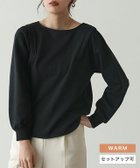 【ピエロ/Pierrot】の【アウトレットSALE!】裏起毛ボリュームスリーブプルオーバー ブラック|ID: prp329100002940710 ipo3291000000034576317