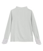 【ピエロ/Pierrot】のシアーカフスボトルネックトップス ライトグレー|ID: prp329100003005805 ipo3291000000036045597