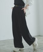 【ピエロ/Pierrot】のRASW ダブルタックドレープワイドパンツ 人気、トレンドファッション・服の通販 founy(ファニー) ファッション Fashion レディースファッション Fashion for Women パンツ Pants & Trousers とろみ Fluid, Flowy Fabric ダブル Double, Double-Breasted フラット Flat, Flat Shoes プチプライス・低価格 Affordable / Budget Price エレガント 上品 Elegant thumbnail 168cm / ブラック / TL|ID: prp329100003094707 ipo3291000000036046422