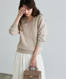 【ピエロ/Pierrot】 ネックが選べる綿100%ニット人気、トレンドファッション・服の通販 founy(ファニー) ファッション Fashion レディースファッション Fashion for Women トップス・カットソー Cut & Sew Tops ニット Knit Tops & Sweaters 送料無料 Free Shipping ショルダー Shoulder, Shoulder Strap ドロップ Drop Shoulder, Dropped Style プチプライス・低価格 Affordable / Budget Price リラックス Relax, Relaxed Fit |ID:prp329100003105142
