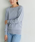 【ピエロ/Pierrot】のネックが選べる綿100%ニット 166cm / アイスブルー / ボートネック / M|ID: prp329100003105142 ipo3291000000034545547