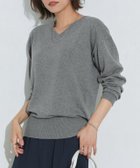 【ピエロ/Pierrot】のネックが選べる綿100%ニット 167cm / 杢チャコール / Vネック / M|ID:prp329100003105142