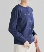 【ピエロ/Pierrot】のスポンジニットゴールドボタンカーディガン ネイビー|ID: prp329100003118518 ipo3291000000036045856