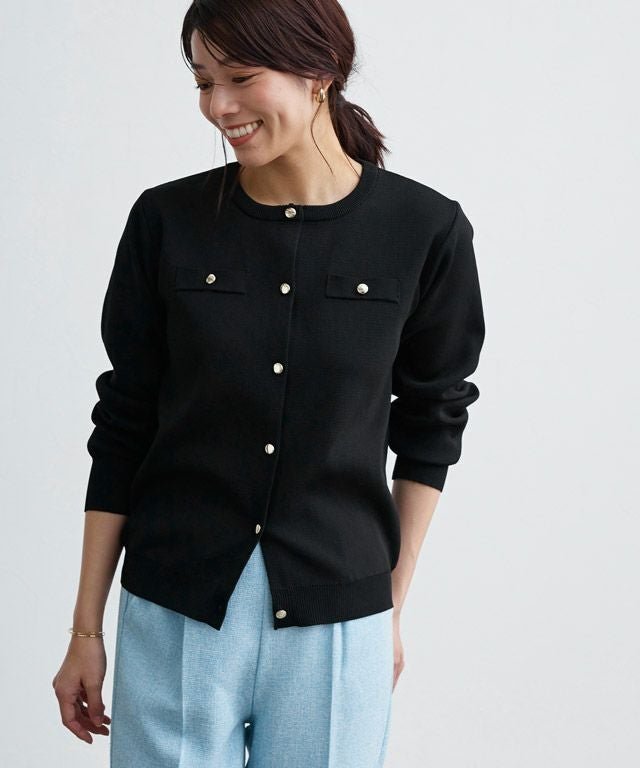 【ピエロ/Pierrot】のスポンジニットゴールドボタンカーディガン インテリア・キッズ・メンズ・レディースファッション・服の通販 founy(ファニー) https://founy.com/ ファッション Fashion レディースファッション Fashion for Women トップス・カットソー Cut & Sew Tops ニット Knit Tops & Sweaters カーディガン・羽織り Layered Style Cardigans カーディガン Cardigan, Knitwear シンプル Simple, Minimal プチプライス・低価格 Affordable / Budget Price |ID: prp329100003118518 ipo3291000000036340698