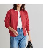 【ピエロ/Pierrot】のスポンジニットゴールドボタンカーディガン レッド|ID: prp329100003118518 ipo3291000000036340700