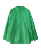 【ピエロ/Pierrot】のコットンオーバーサイズシャツ グリーン|ID: prp329100003118522 ipo3291000000036045911