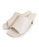 【ピエロ/Pierrot】の【アウトレットSALE!】スクエアトゥミュールサンダル アイボリー|ID: prp329100003118524 ipo3291000000036045950