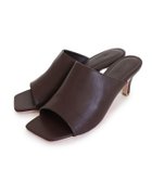 【ピエロ/Pierrot】の【アウトレットSALE!】スクエアトゥミュールサンダル ダークブラウン|ID: prp329100003118524 ipo3291000000036045955