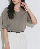 【ピエロ/Pierrot】の2wayパフハーフスリーブニット 166cm / グレージュ / M|ID:prp329100003118534