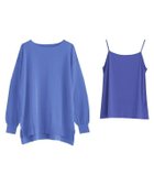 【ピエロ/Pierrot】の【アウトレットSALE!】インナー付きシアーニット ブルー|ID: prp329100003118544 ipo3291000000036046081