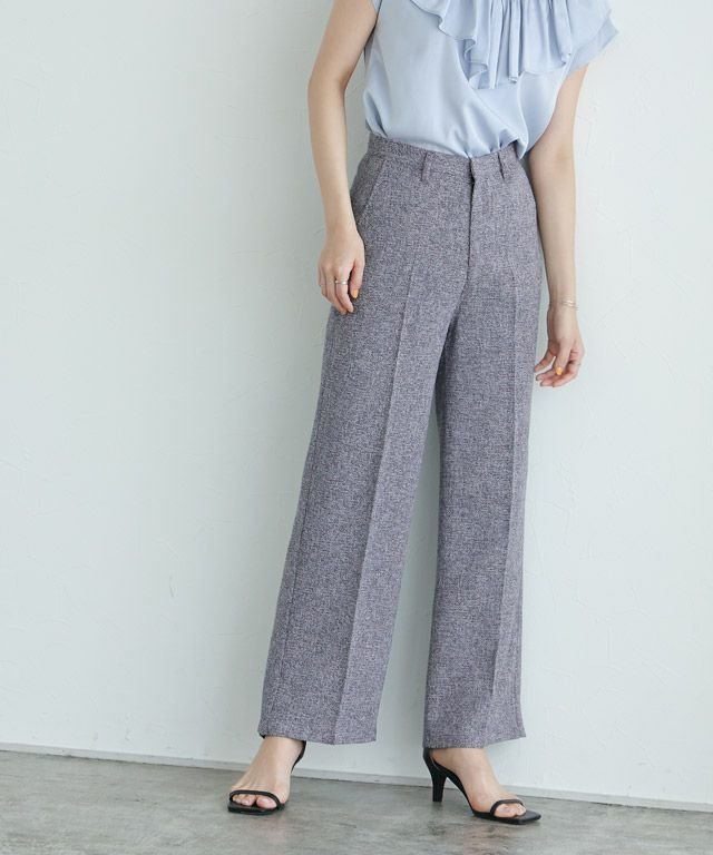 【ピエロ/Pierrot】の【アウトレットSALE!】サマーライトツイードセンタープレスパンツ インテリア・キッズ・メンズ・レディースファッション・服の通販 founy(ファニー) https://founy.com/ ファッション Fashion レディースファッション WOMEN パンツ Pants アウトレット Outlet ストレート Straight セットアップ Set Up センター Center ツイード Tweed プチプライス・低価格 Affordable ベスト Vest |ID: prp329100003118545 ipo3291000000026788217
