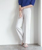 【ピエロ/Pierrot】の【アウトレットSALE!】サマーライトツイードセンタープレスパンツ 167cm / オフホワイト / M|ID: prp329100003118545 ipo3291000000032551913