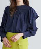 【ピエロ/Pierrot】の【アウトレットSALE!】マルチwayフリルレースブラウス ネイビー|ID: prp329100003118560 ipo3291000000036046287