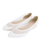 【ピエロ/Pierrot】の【アウトレットSALE!】メッシュフラットシューズ ホワイト|ID: prp329100003118562 ipo3291000000036046302