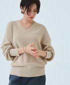 【ピエロ/Pierrot】のRASW 綿100%Vネックニット 人気、トレンドファッション・服の通販 founy(ファニー) ファッション Fashion レディースファッション Fashion for Women トップス・カットソー Cut & Sew Tops ニット Knit Tops & Sweaters Vネックトップス V-Neck Tops / V-Cut Neckline Shirts デコルテ Décolleté, Neckline プチプライス・低価格 Affordable / Budget Price ロング Long, Long-Length 畦 Ribbed Knit thumbnail ライトベージュ|ID: prp329100003118569 ipo3291000000036046360