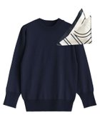 【ピエロ/Pierrot】のスカーフ付きニット ネイビー|ID: prp329100003118578 ipo3291000000036046496