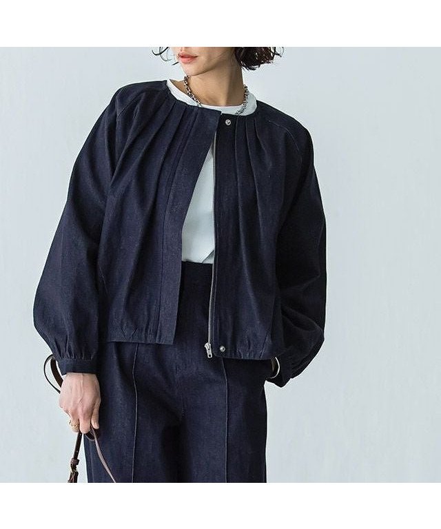 【ピエロ/Pierrot】のRASW デニムタックボリュームブルゾン インテリア・キッズ・メンズ・レディースファッション・服の通販 founy(ファニー) https://founy.com/ ファッション Fashion レディースファッション Fashion for Women アウター Coat / Outerwear Collection レディースジャケット・軽アウター Jackets ブルゾンジャケット・スポーティアウター Blouson Jackets 送料無料 Free Shipping おすすめ Recommended / Our Picks デニム Denim, Jeans Material プチプライス・低価格 Affordable / Budget Price |ID: prp329100003169592 ipo3291000000036046650