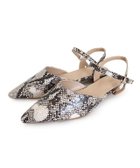 【ピエロ/Pierrot】の【アウトレットSALE!】ストラップフラットシューズ パイソン|ID: prp329100003172185 ipo3291000000036046623